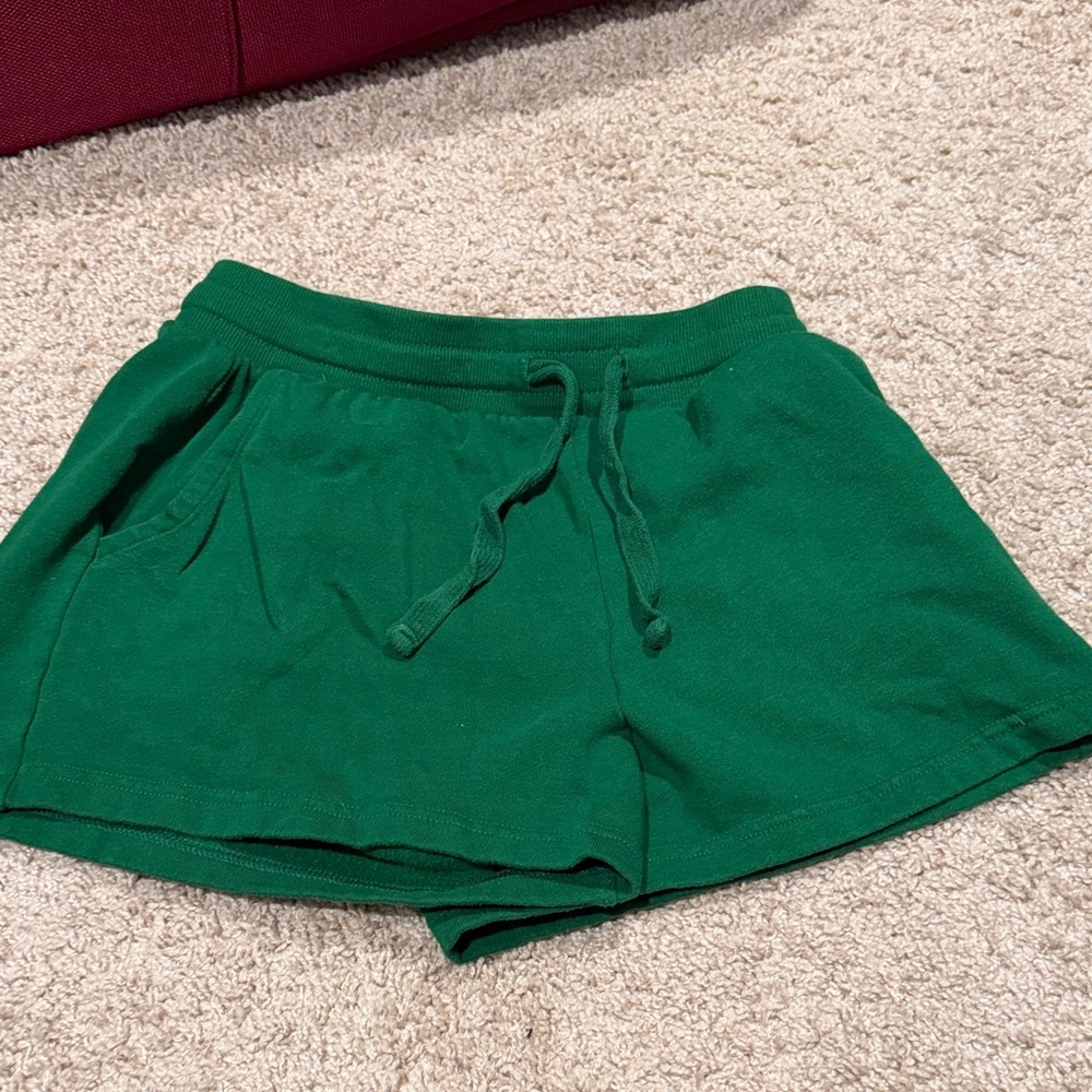 Green Women's Casual Shorts